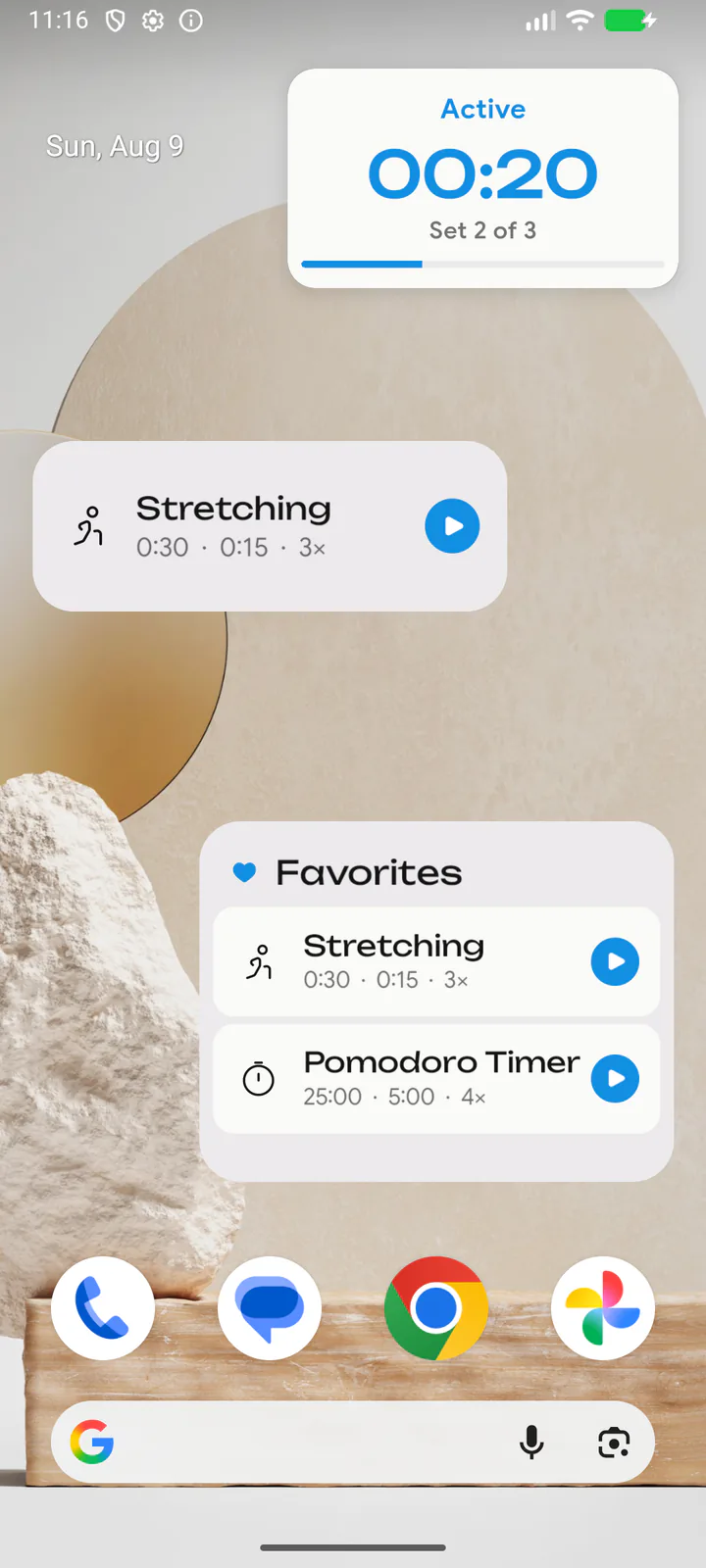 Start from your home screen. Optional Picture-in-Picture view