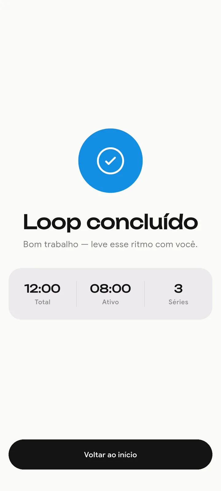 Resumo de conclusão do Loop